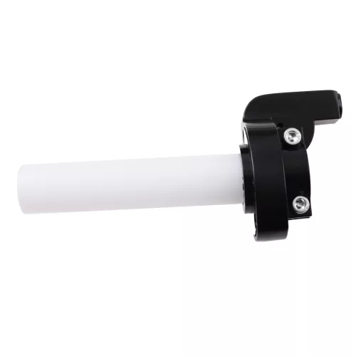 Gázmarkolat + ezüst bowden, RACING FORCE, univerzális, ezüst