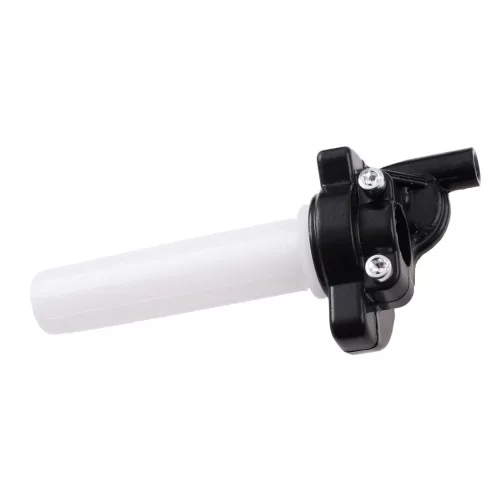 Gázmarkolat + fekete bowden, RACING FORCE, univerzális, V3, piros