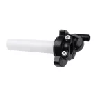 Gázmarkolat + ezüst bowden, RACING FORCE, univerzális, V2, arany