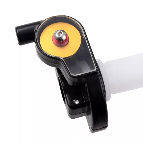 Gázmarkolat + ezüst bowden, RACING FORCE, univerzális, V2, arany