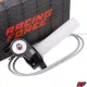 Gázmarkolat + ezüst bowden, RACING FORCE, univerzális, V2, ezüst