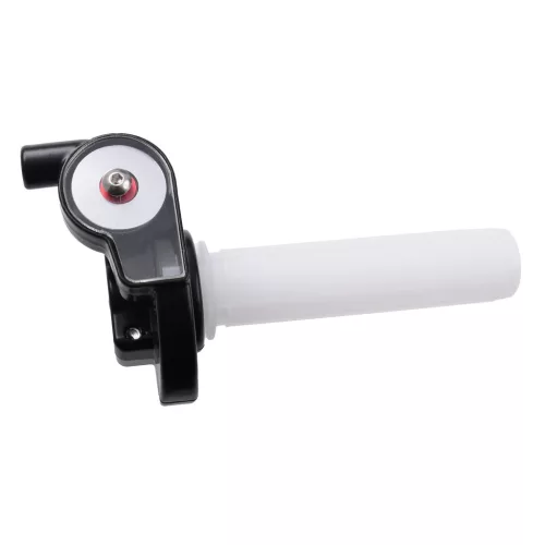 Gázmarkolat + ezüst bowden, RACING FORCE, univerzális, V2, ezüst