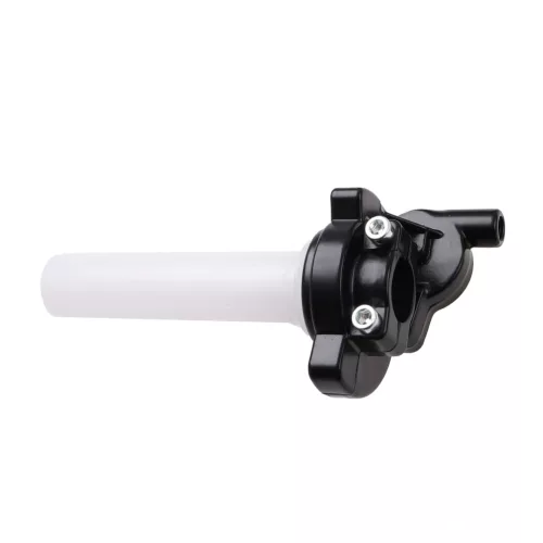 Gázmarkolat + ezüst bowden, RACING FORCE, univerzális, V2, kék
