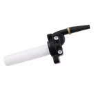 Gázmarkolat + fekete bowden, RACING FORCE, univerzális, átlátszó