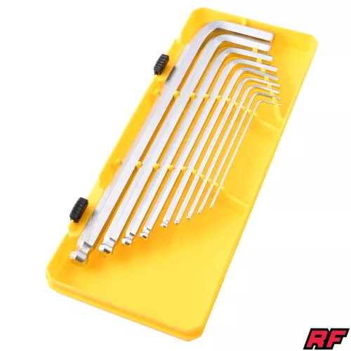 Imbuszkulcs készlet, 1,5-10mm, CRV, 9 részes, RACING FORCE
