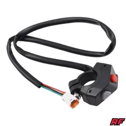 Gyújtáskapcsoló, RACING FORCE, univerzális, V2, fekete