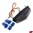 Hátsó lámpa, univerzális, füstszínű, RACING FORCE, LED