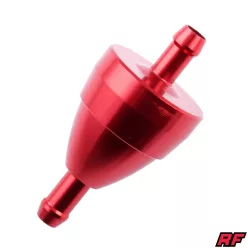 Üzemanyagszűrő, ALU CNC, piros, V5, RACING FORCE