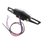 Hátsó lámpa, univerzális, LED, fehér, rendszámtábla tartóval RACING FORCE