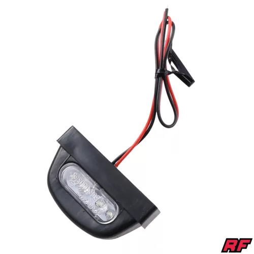 Rendszámtábla világítás, átlátszó, univerzális, LED, fekete, V3, RACING FORCE