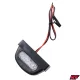 Rendszámtábla világítás, átlátszó, univerzális, LED, fekete, V3, RACING FORCE