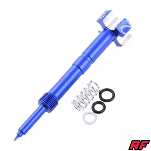 Karburátor keverékállító csavar, KEIHIN FCR, ALU CNC, kék, RACING FORCE