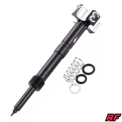Karburátor keverékállító csavar, KEIHIN FCR, ALU CNC, fekete, RACING FORCE