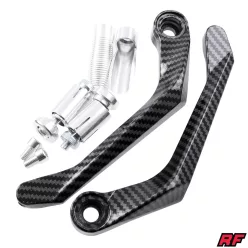 Kézburkolat, univerzális, RACING FORCE, karbon, ezüst