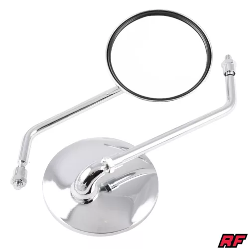 Tükör, kerek, RACING FORCE CLASSIC, króm, M8 / M10 készlet