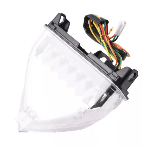 Hátsó lámpa, univerzális, LED, fehér, irányjelzővel RACING FORCE