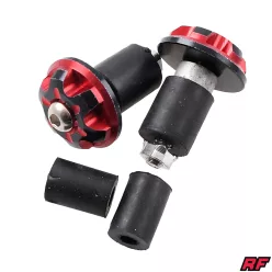 Kormányvég súly, piros, RACING FORCE, V4 ALU CNC készlet