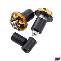 Kormányvég súly, arany, RACING FORCE, V4 ALU CNC készlet