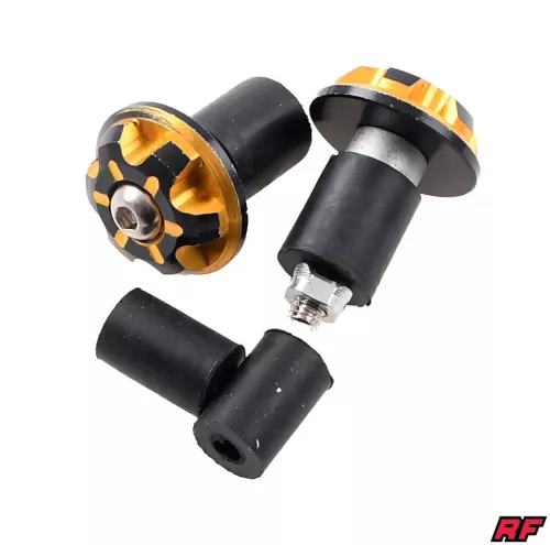 Kormányvég súly, arany, RACING FORCE, V4 ALU CNC készlet
