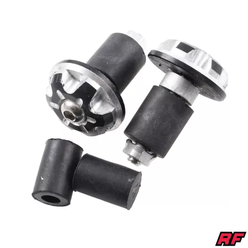 Kormányvég súly, ezüst, RACING FORCE, V4 ALU CNC készlet