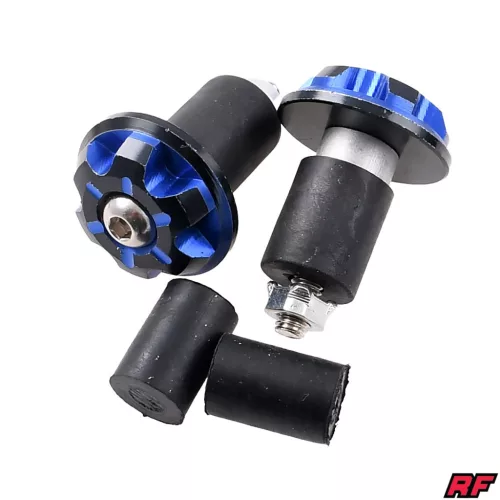 Kormányvég súly, kék, RACING FORCE, V4 ALU CNC készlet