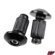 Kormányvég súly, fekete, RACING FORCE, V5 ALU CNC készlet
