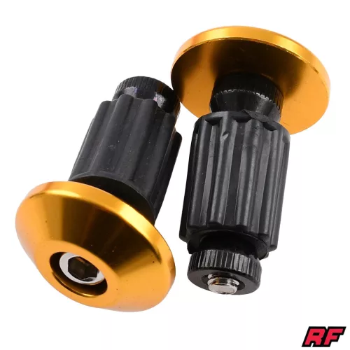 Kormányvég súly, arany, RACING FORCE, V5 ALU CNC készlet