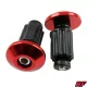 Kormányvég súly, piros, RACING FORCE, V5 ALU CNC készlet