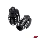 Szelepfedél anya, RACING FORCE, GRENADE V2, fekete, 2db