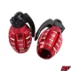 Szelepfedél anya, RACING FORCE, GRENADE V2, piros, 2db