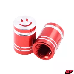 Szelepfedél anya, RACING FORCE SMILE, piros, 2db