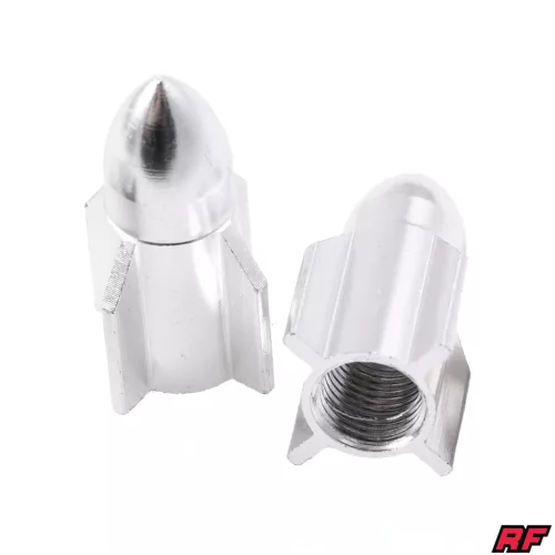 Szelepfedél anya, RACING FORCE, ROCKET, ezüst, 2db