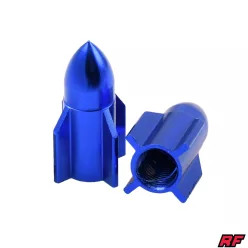 Szelepfedél anya, RACING FORCE, ROCKET, kék, 2db