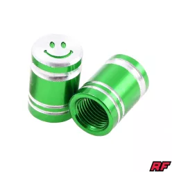 Szelepfedél anya, RACING FORCE SMILE, zöld, 2db