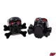 Szelepfedél anya, RACING FORCE SKULL V1, fekete, 2db