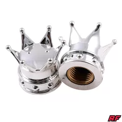 Szelepfedél, ezüst, 2db, korona, RACING FORCE