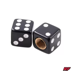Szelepfedél, fekete, 2db, DICE, RACING FORCE
