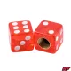Szelepfedél, piros, 2db, DICE, RACING FORCE