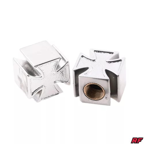 Szelepfedél, ezüst, 2db, kereszt, RACING FORCE