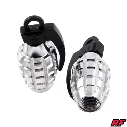 Szelepfedél anya, RACING FORCE, GRENADE V1, ezüst, 2db