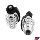 Szelepfedél anya, RACING FORCE, GRENADE V1, ezüst, 2db