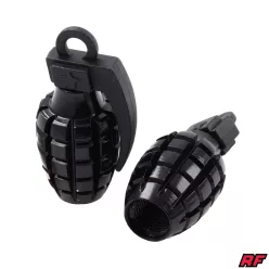 Szelepfedél anya, RACING FORCE, GRENADE V1, fekete, 2db