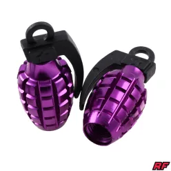 Szelepfedél anya, RACING FORCE, GRENADE V1, lila, 2db