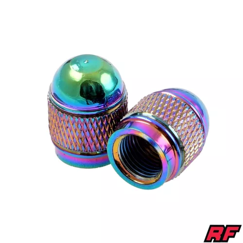 Szelepfedél anya, RACING FORCE SCEPTER, szivárvány, 2db
