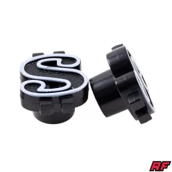 Szelepfedél, fekete, 2db, DOLLAR, RACING FORCE