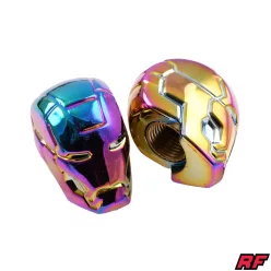 Szelepfedél anya, RACING FORCE, MASK, szivárvány, 2db
