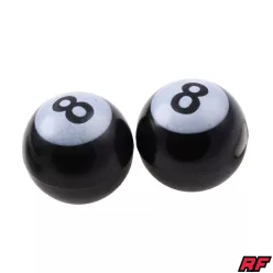 Szelepfedél anya, RACING FORCE, POOL BALL, fekete, 2db
