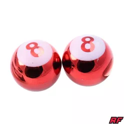 Szelepfedél anya, RACING FORCE, POOL BALL, piros, 2db