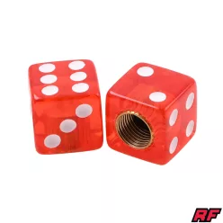 Szelepfedél, piros, 2db, DICE V3, RACING FORCE