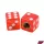 Szelepfedél, piros, 2db, DICE V3, RACING FORCE